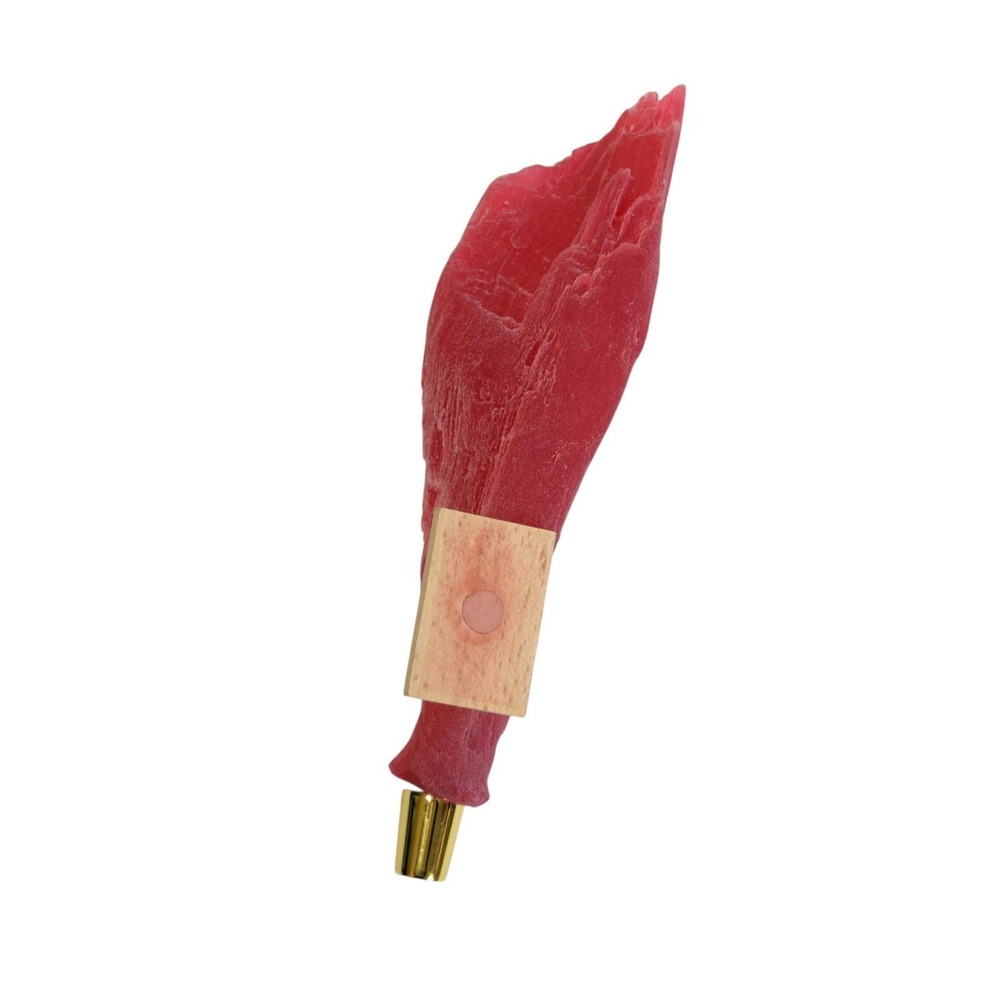 Custom Red Resin Crystal Beer Tap Handle Handcrafted Homebrew Kegerator Bar Tap